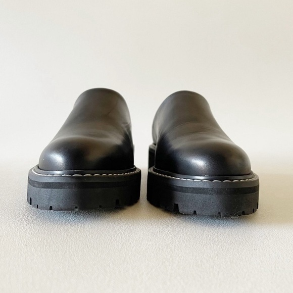 Jenni Kayne Leather Lug Mule Chunky Slip On Casual Classic Minimalist Black 40 - Picture 8 of 16